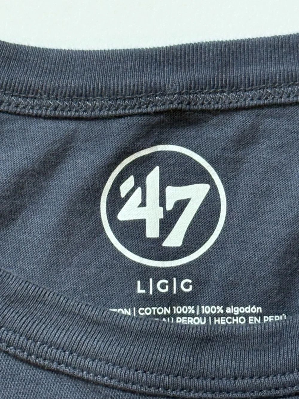 47 Seattle Kraken MLB Dark Blue Logo Crewneck Tee - Picture 3 of 6
